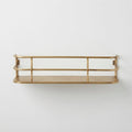 Wandplank industrieel metaal messing goud 55 cm