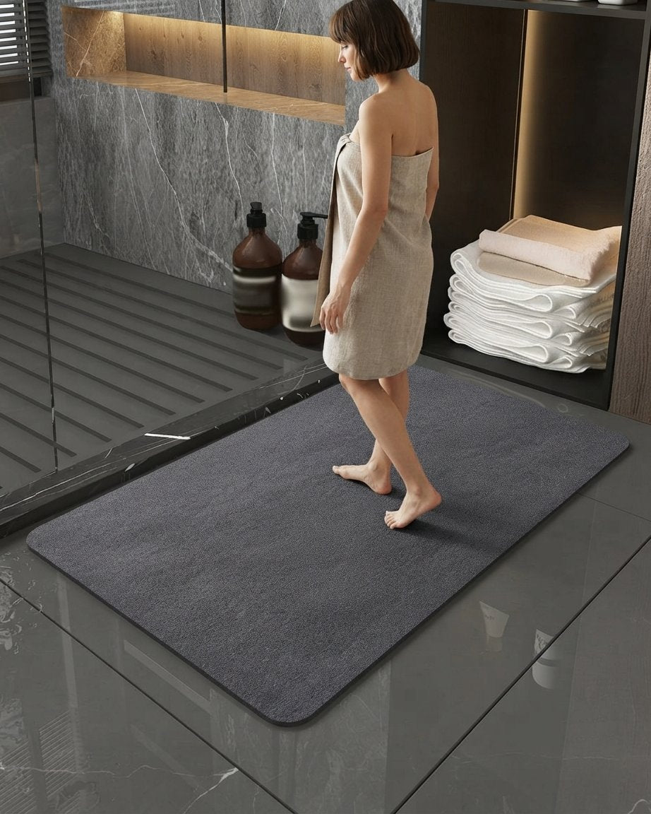 Diatomeeënaarde badmat sneldrogend antislip – 3 maten