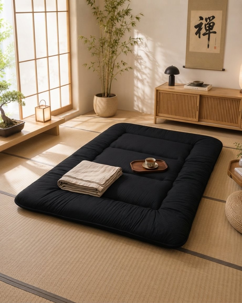 Futon vloermatras 10 cm dik – opvouwbaar, 5 lagen