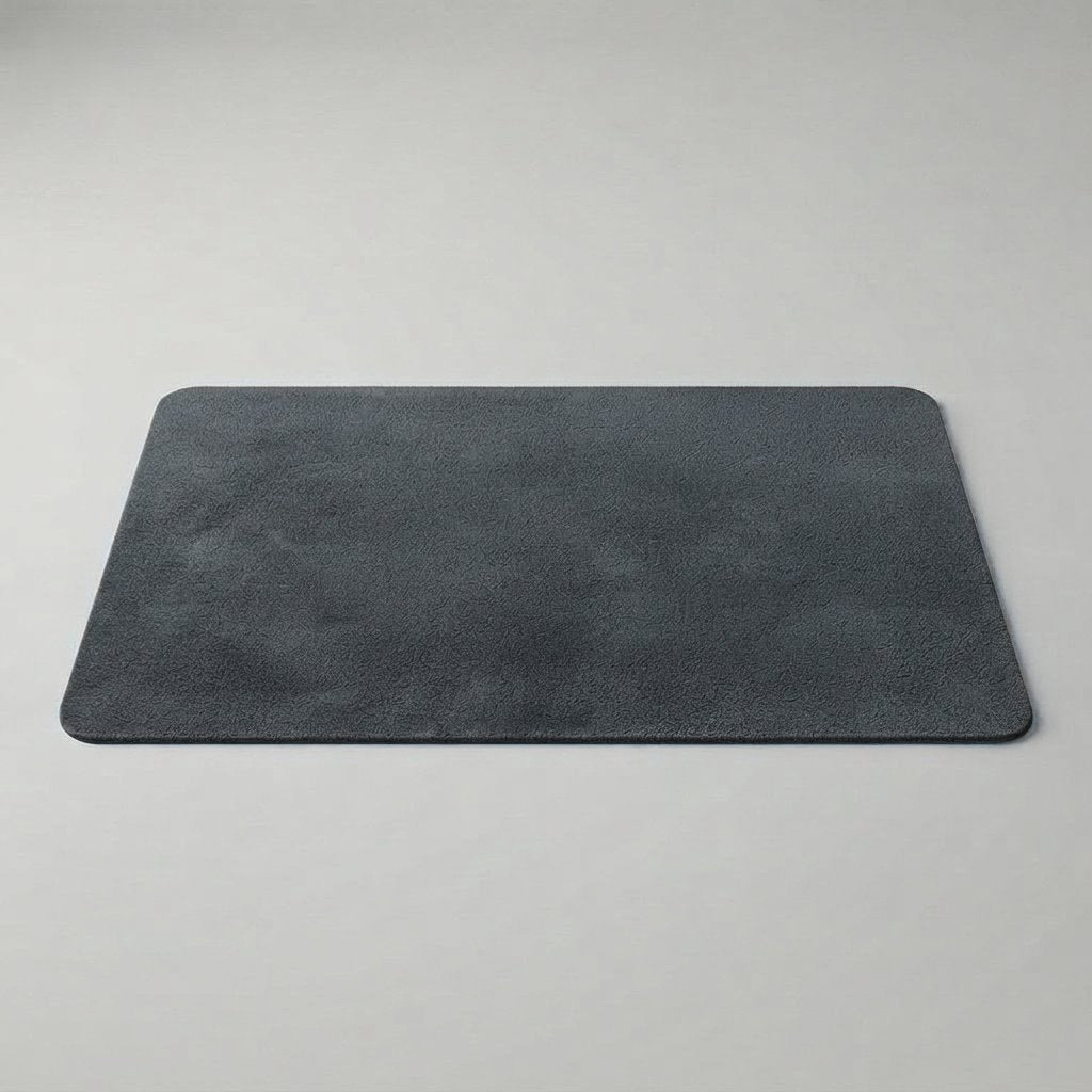 Diatomeeënaarde badmat sneldrogend antislip – 3 maten — Donkergrijs