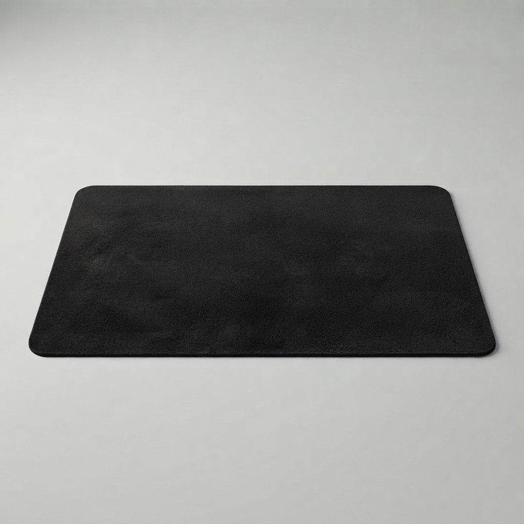 Diatomeeënaarde badmat sneldrogend antislip – 3 maten — Zwart