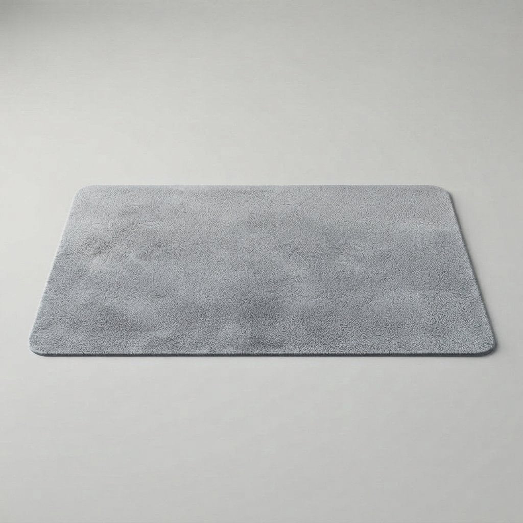 Diatomeeënaarde badmat sneldrogend antislip – 3 maten — Lichtgrijs