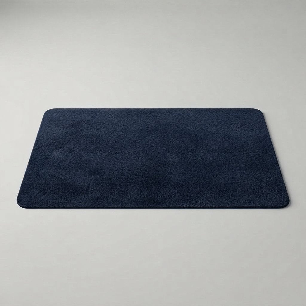 Diatomeeënaarde badmat sneldrogend antislip – 3 maten — Donkerblauw